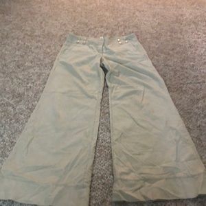 Corduroy tan wide-leg pant